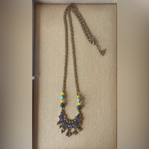 Chloe + Isabel Golden Lotus Long Pendant Necklace - Picture 2 of 3